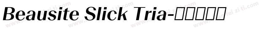 Beausite Slick Tria字体转换